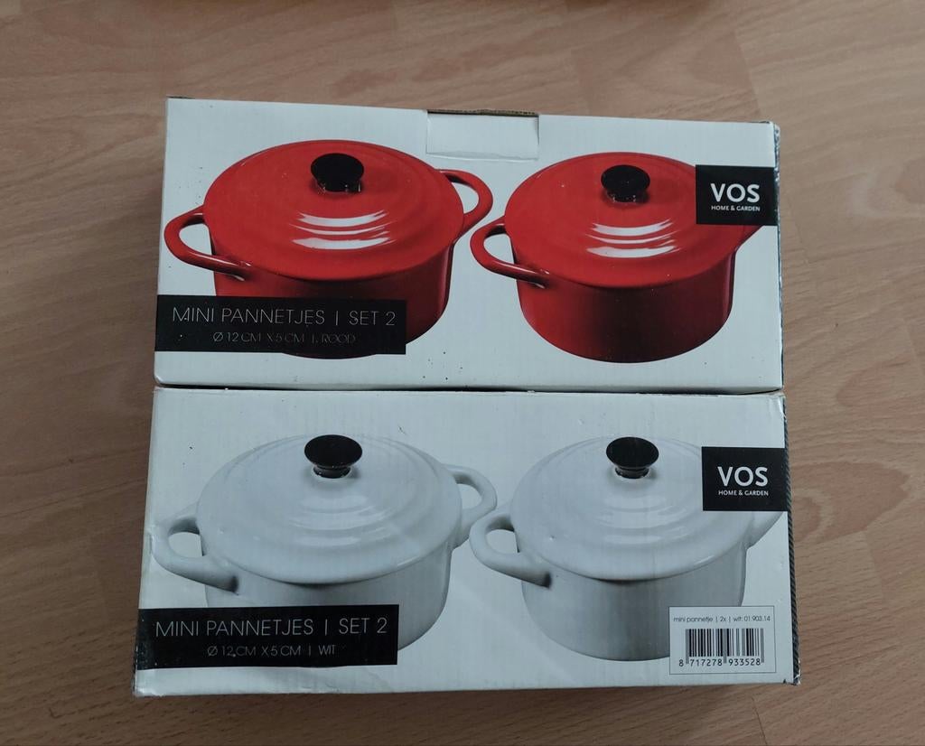 Vos mini pannetjes, Huis en Inrichting, Keuken | Potten en Pannen, Nieuw, Overige materialen, Ophalen of Verzenden