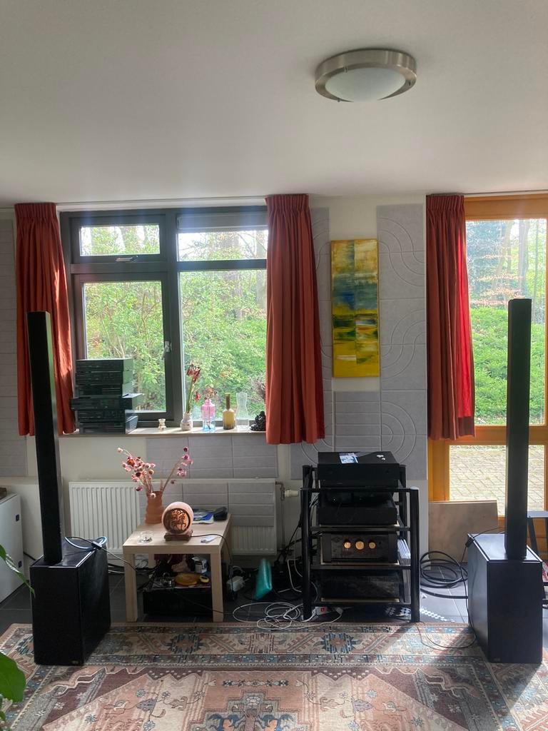 Van medevoort speakers EE 1,25 + EB 0,5, Nieuw, Minder dan 60 watt, Front, Rear of Stereo speakers, Ophalen