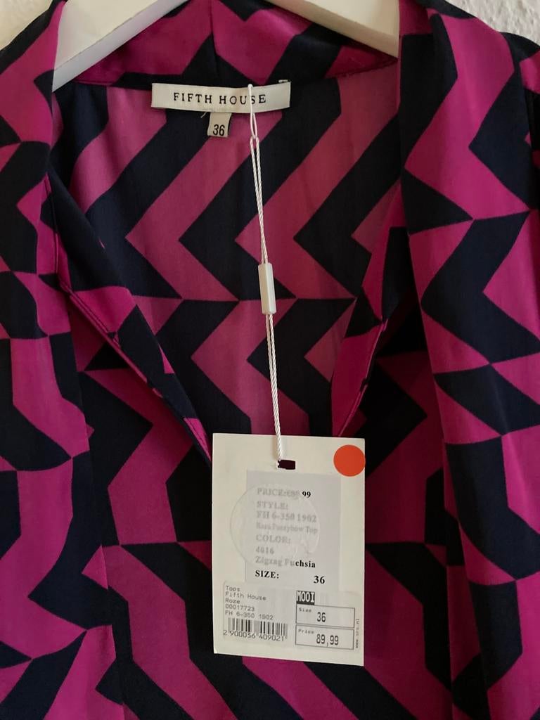 Nieuw Dames Blouse FIFTH HOUSE 36), Ophalen of Verzenden, Nieuw, Maat 36 (S), Blauw