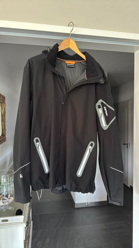 Zgan icepeak softshell jack Xl zwart, Ophalen of Verzenden, Zo goed als nieuw, Maat 56/58 (XL), Zwart