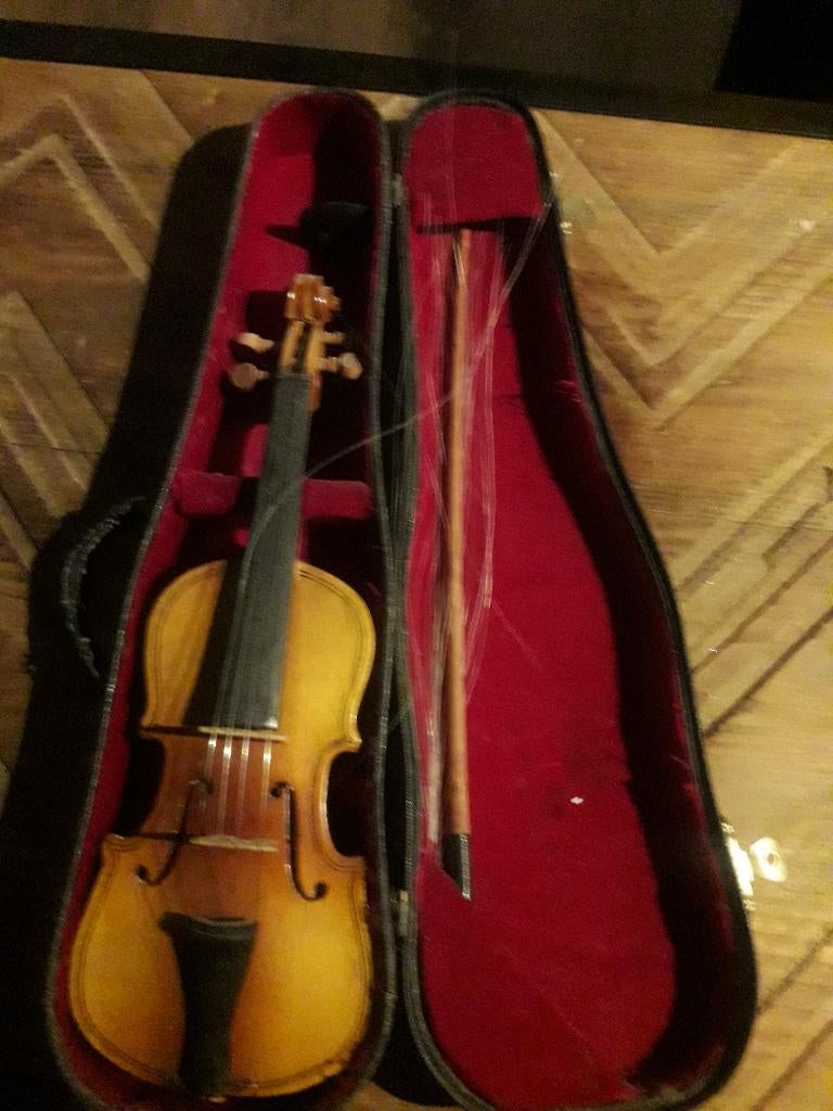 Miniatuur viooltje handgemaakt en mooie details., Muziek en Instrumenten, Strijkinstrumenten | Violen en Altviolen, Ophalen of Verzenden