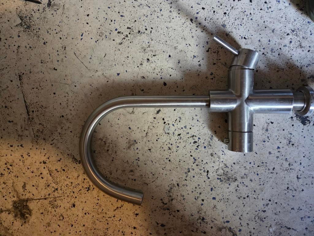 RVS kraan voor Quooker - gebruikt maar kan nog mee, Zilver, Ophalen of Verzenden, Metaal, Overige merken