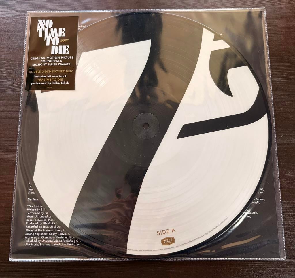 Soundtrack No Time To Die op vinyl, Cd's en Dvd's, Picture disc, Ophalen of Verzenden, Zo goed als nieuw, 12 inch