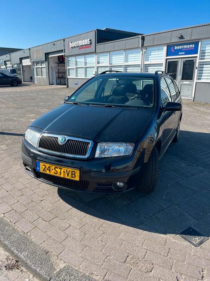 Skoda Fabia 1.4 Combi 55KW 2006 Zwart, Auto's, Skoda, Bedrijf, Fabia, Benzine, C, Stationwagon, Handgeschakeld, Origineel Nederlands