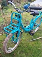 Kinderfiets 18 inch Nogan Turquoise, Zijwieltjes, Ophalen, Nogan Puck, 16 tot 20 inch