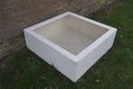 Polyester bloembak plantenbak 120x120x40 | wit, Tuin en Terras, Ophalen, Kunststof, 100 cm of meer, Vierkant