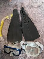 Zwemvliezen en snorkel, Watersport en Boten, Snorkelen, Ophalen, Gebruikt, Snorkelvinnen