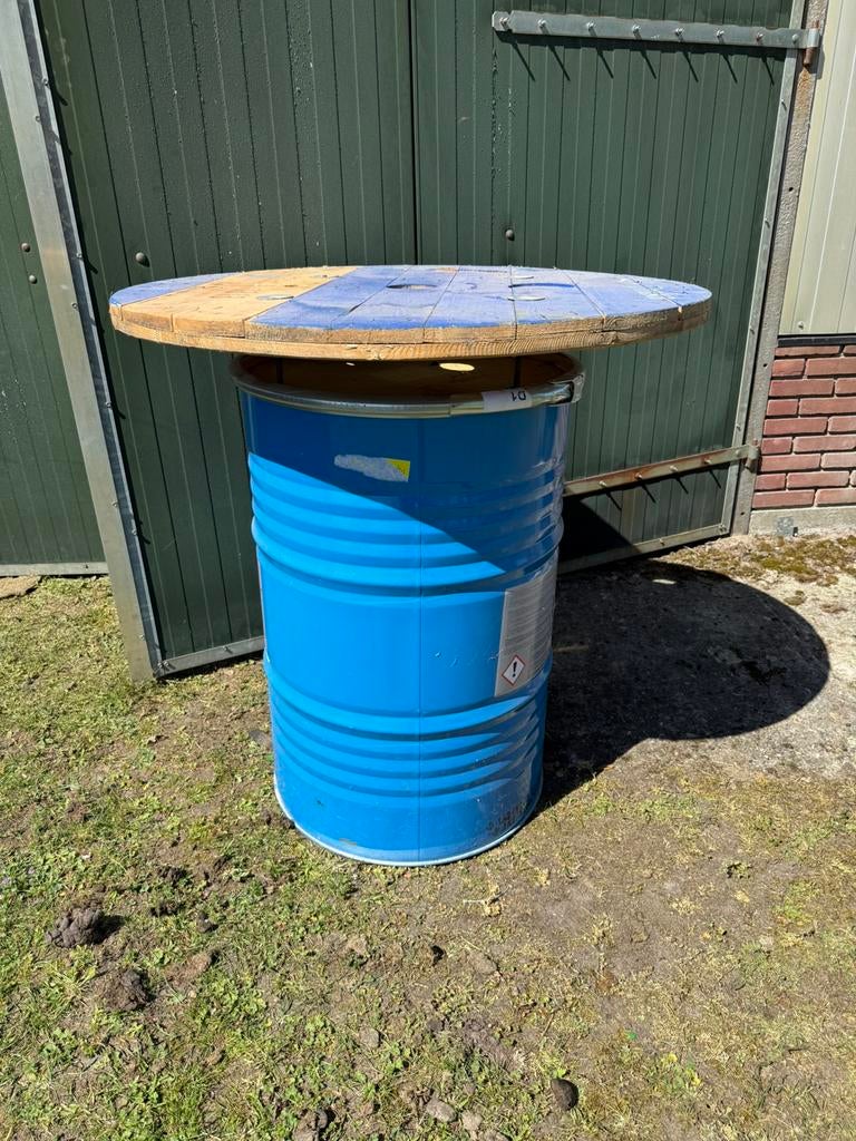 Bartafel statafel oliedrum, Ophalen, Zo goed als nieuw