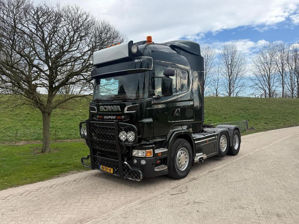 Scania R 500 6x2 - Retarder - Hydrauliek - Voorloper, gestuu, Euro 5, Origineel Nederlands, Bedrijf, 2 stoelen