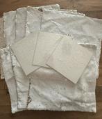 7 sublimatie kussenhoes zilveren pailletten hoes + 3 puzzels, Ophalen, Nieuw, Materiaal