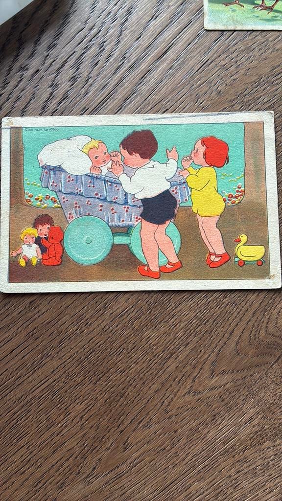 Lies van Willes. Kinderen bij wieg. Poppen etc, Ophalen of Verzenden, Gelopen, Kinderen