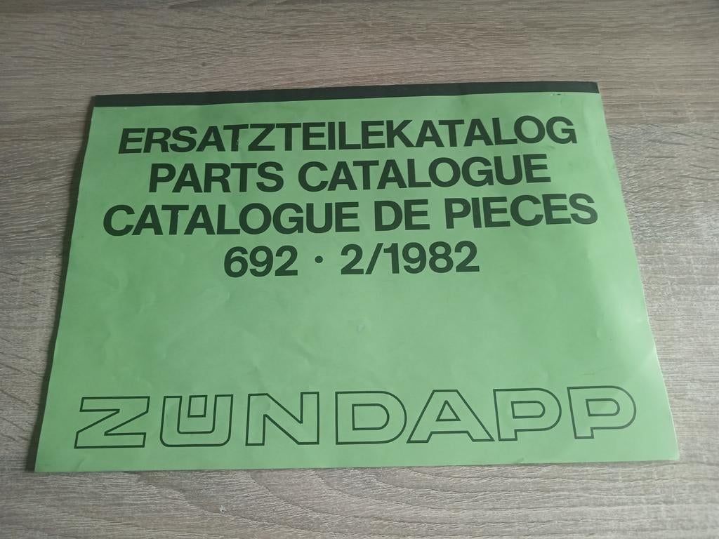 Zundapp Onderdelenboekje D Grasmaaier 692 2/3/5 Stern Model, Verzenden, Gebruikt