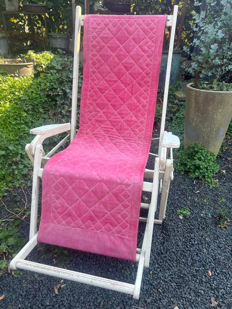 Antieke deckchair, Ophalen