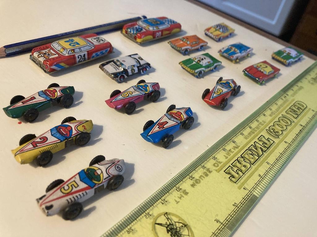 vintage blikken autootjes, Verzenden, Zo goed als nieuw