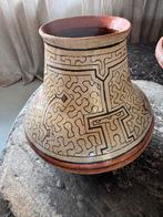Uniek Antieke Shipobo pot vaas Peru handgemaakt - Hand Craft, Ophalen of Verzenden