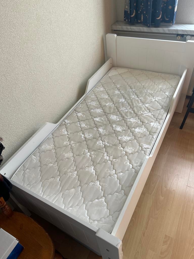 IKEA peuterbed met matras en lattenbodem (82x156 cm), Ophalen, Gebruikt, 70 tot 85 cm, 140 tot 160 cm