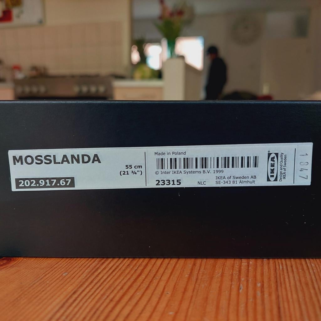 3 Mosslanda planken Ikea, Huis en Inrichting, Woonaccessoires | Wandplanken en Boekenplanken, Ophalen, Gebruikt