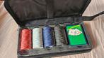 Poker set inclusief map, Hobby en Vrije tijd, Gezelschapsspellen | Kaartspellen, Ophalen of Verzenden, Zo goed als nieuw
