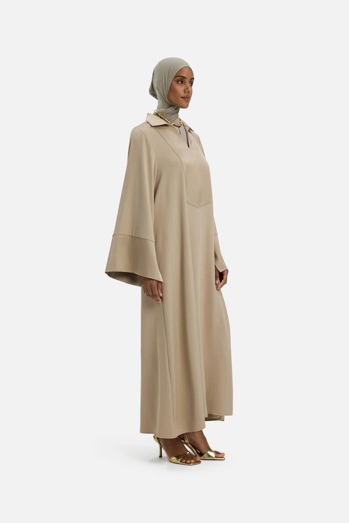 Merrachi kaftan dress taupe nieuw, Overige kleuren, Maat 42/44 (L), Nieuw, Ophalen of Verzenden