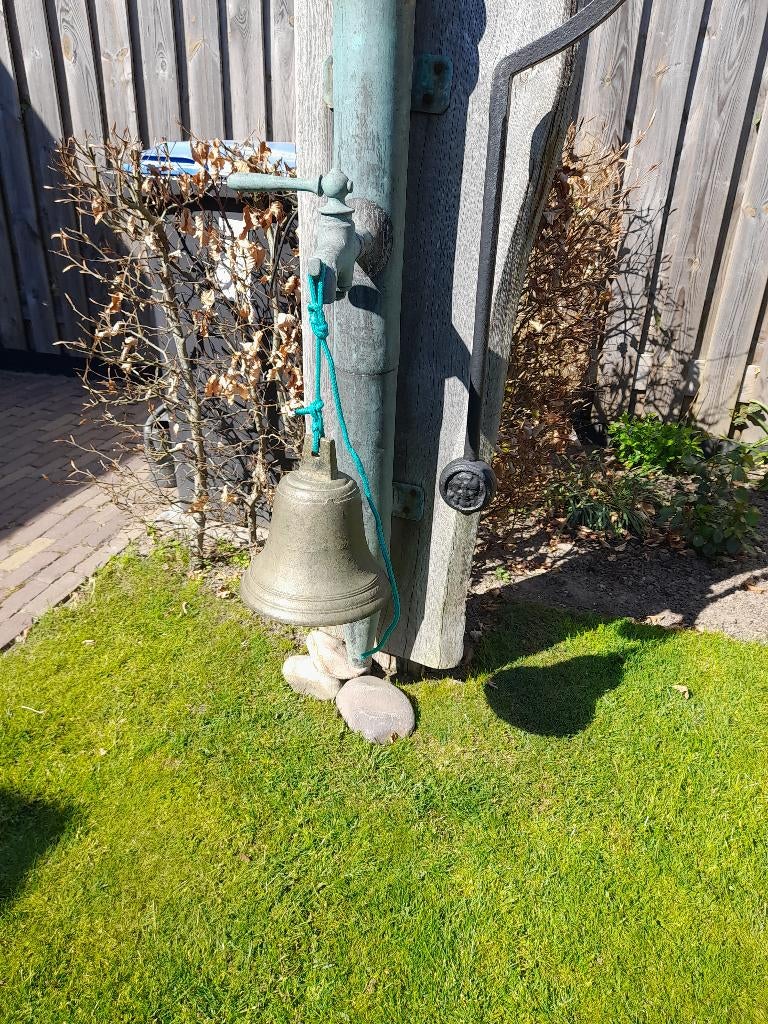 Antieke bronzen scheepsbel., Antiek en Kunst, Antiek | Koper en Brons, Ophalen, Brons