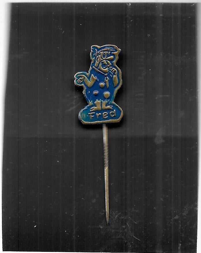 speldje Fred Flintstone, Ophalen of Verzenden, Gebruikt, Figuurtje, Speldje of Pin