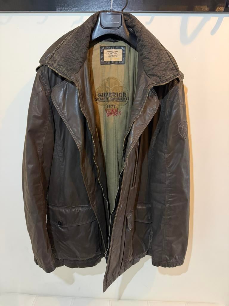 Camel jas, Kleding | Heren, Ophalen of Verzenden, Zo goed als nieuw, Bruin