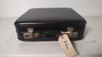 K601 VINTAGE stewardess koffer van geperst karton zwart, Overige materialen, Gebruikt, Onbekend, Minder dan 50 cm
