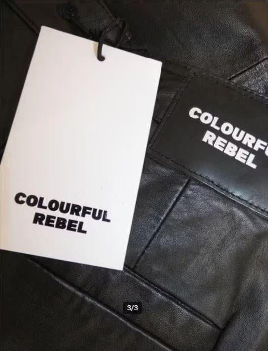 Colourful Rebel - Mooie 100% leren broek maat XS Nieuw €299, Kleding | Dames, Broeken en Pantalons, Zwart, Colourful Rebel, Nieuw
