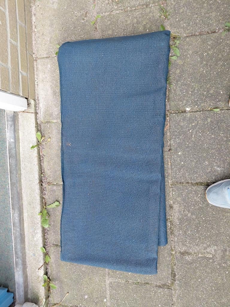 Vloerkleed  voor bij de caravan kleur blauw 370 bij 250, Ophalen of Verzenden