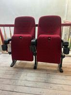 Bioscoopstoelen, Ophalen, Gebruikt, Rood, Twee