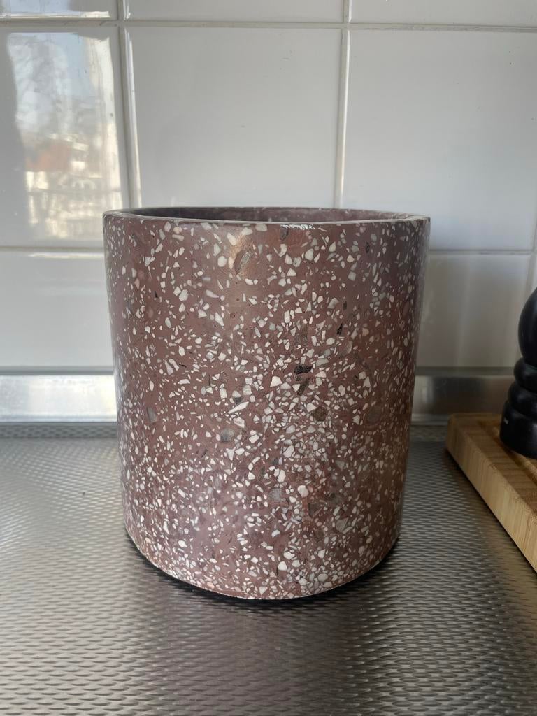 Serax Plantenpot - Terracotta look met spikkels, Overige materialen, Minder dan 60 cm, Rond, Ophalen of Verzenden