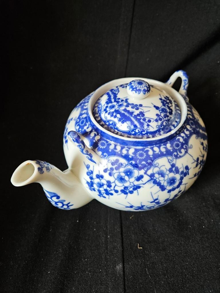 Chinees porseleinen theepot, blauw-wit, zonder greep, Ophalen of Verzenden