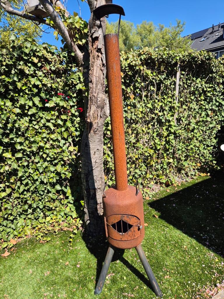 Robuuste Vuurkachel, Tuin en Terras, Vuurkorven, Ophalen, Gebruikt, Vuurton