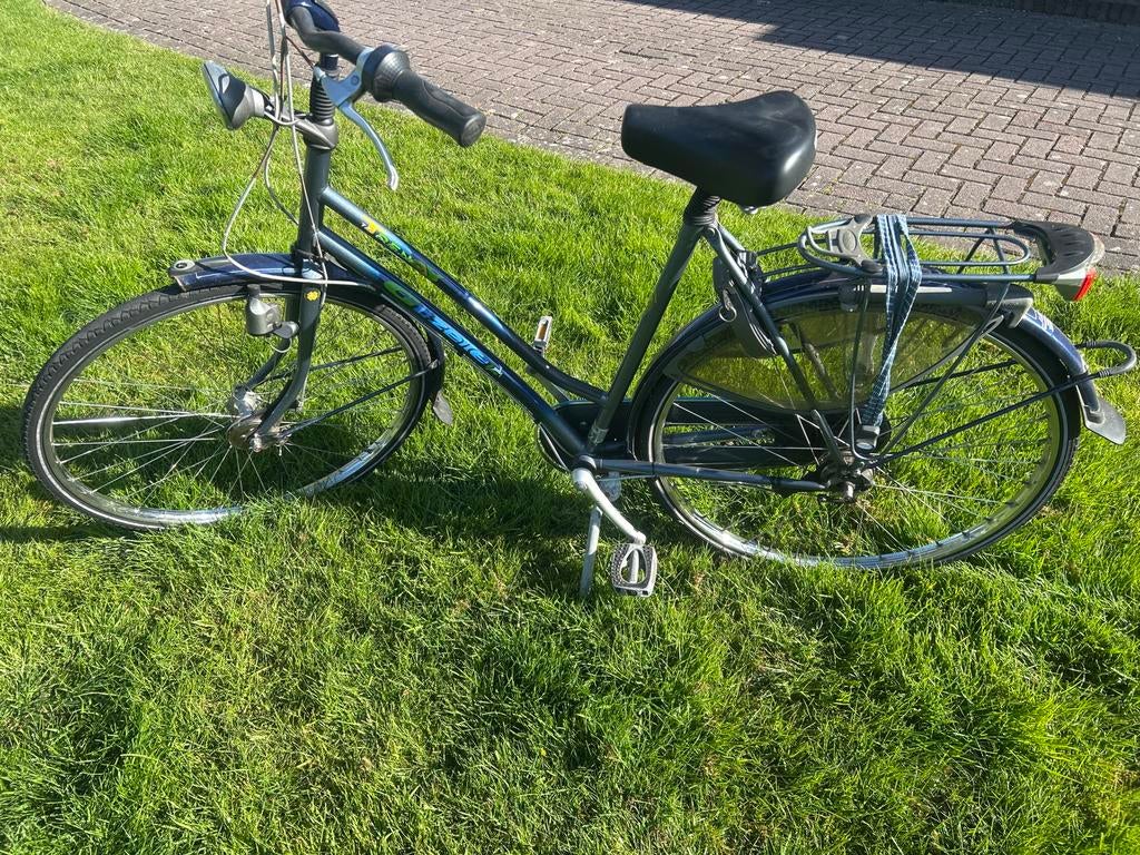 Gazelle damesfiets met versnellingen en bagagedrager, Fietsen en Brommers, Ophalen, Versnellingen, Gazelle, Trommelrem