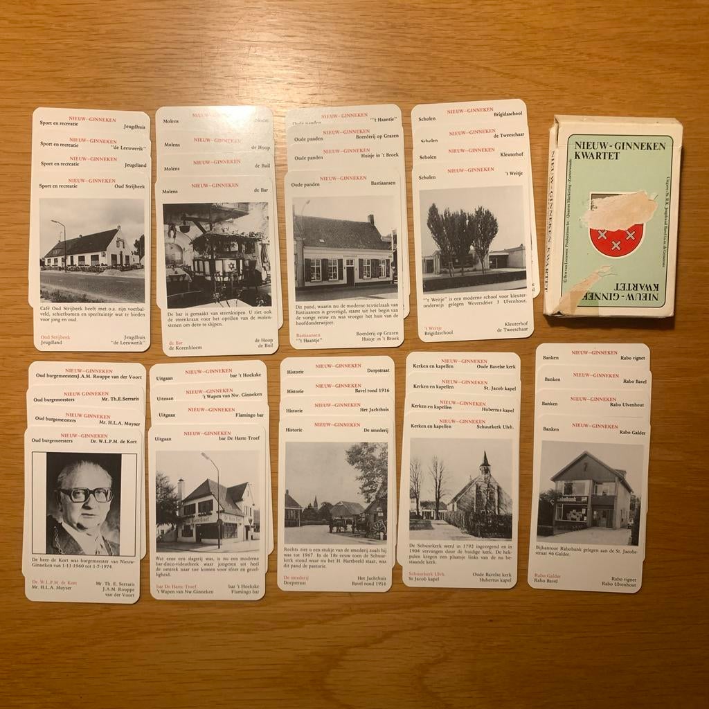 Nieuw-Ginneken Kwartetspel - Historisch Kwartet kaartspel, Ophalen of Verzenden, Gebruikt, Kwartet(ten)