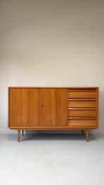 Vintage houten mid century dressoir, Ophalen, 100 tot 150 cm, B&K, Vintage
