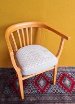 Vintage Thonet bureau stoel met armleggers nieuwe stoffering, Gebruikt, Overige kleuren, Thonet vintage, Vintage