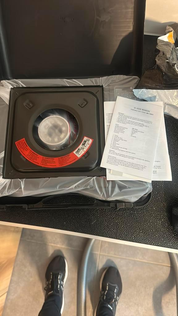 Camping fornuis op gas, Ophalen, Nieuw