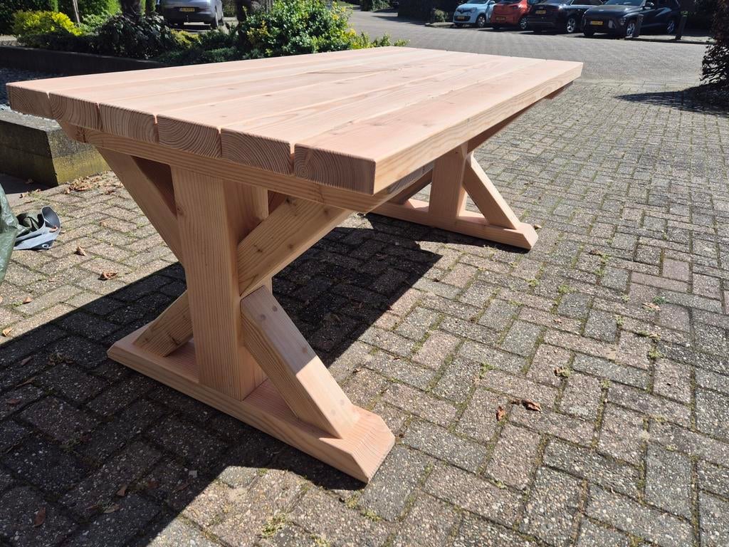 Robuuste douglas tuintafel, Ophalen, Nieuw, Rechthoekig, Hout