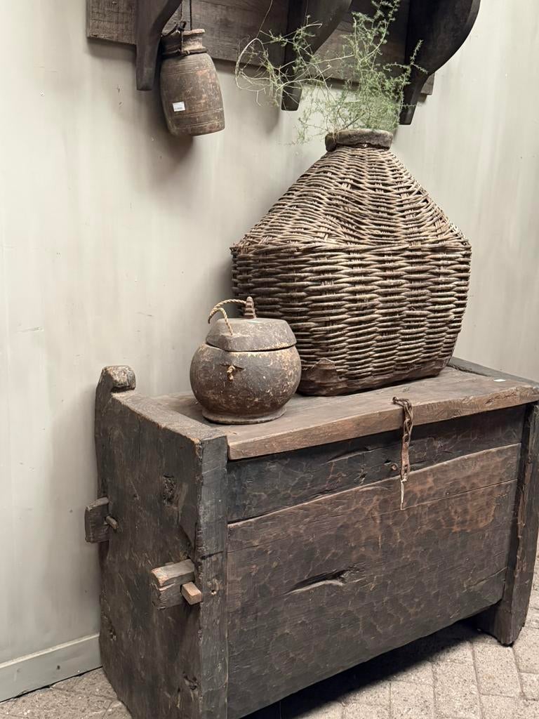 Himalaya kist box stoer sober landelijk wonen, Ophalen, Minder dan 50 cm, 100 tot 150 cm, Zo goed als nieuw