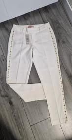 prachtige witte milla amsterdam pantalon met zilveren studs, Wit, Nieuw, Ophalen of Verzenden, Milla