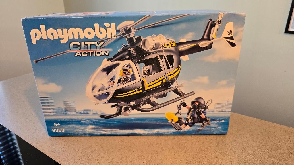 Playmobil 9363 Interventie helicopter nieuw in doos, Ophalen of Verzenden, Nieuw, Complete set