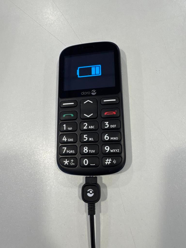 Doro 1361 Senioren telefoon, Ophalen, Zwart, Fysiek toetsenbord, Klassiek of Candybar