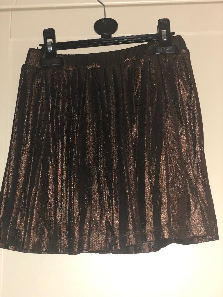 Heel mooi bruin gliter rokje van someone maat 134 (advr 131), Kinderen en Baby's, Kinderkleding | Maat 134, Meisje, Ophalen of Verzenden