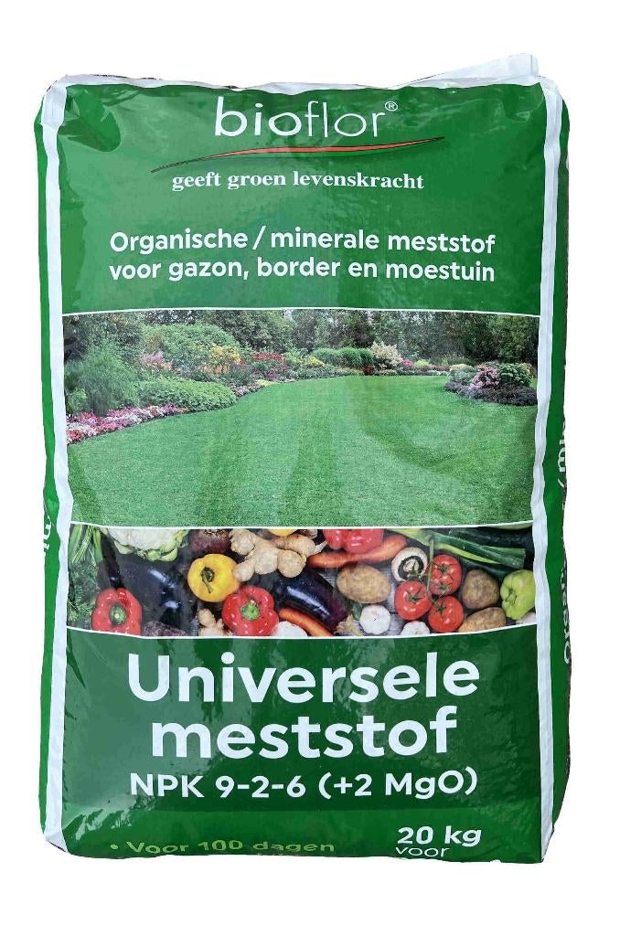 Bioflor organische universele meststof 20kg, Tuin en Terras, Aarde en Mest, Overige typen, Ophalen of Verzenden