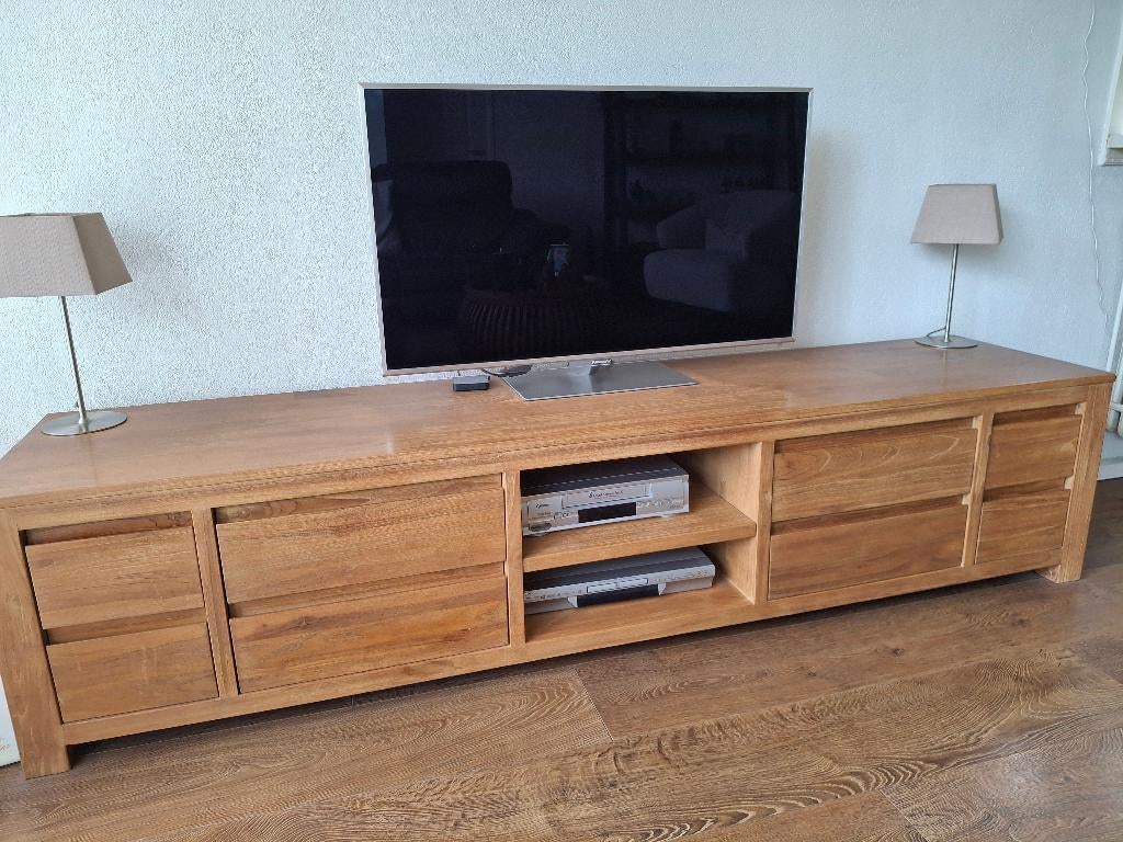 Teak houten tv meubel, Ophalen