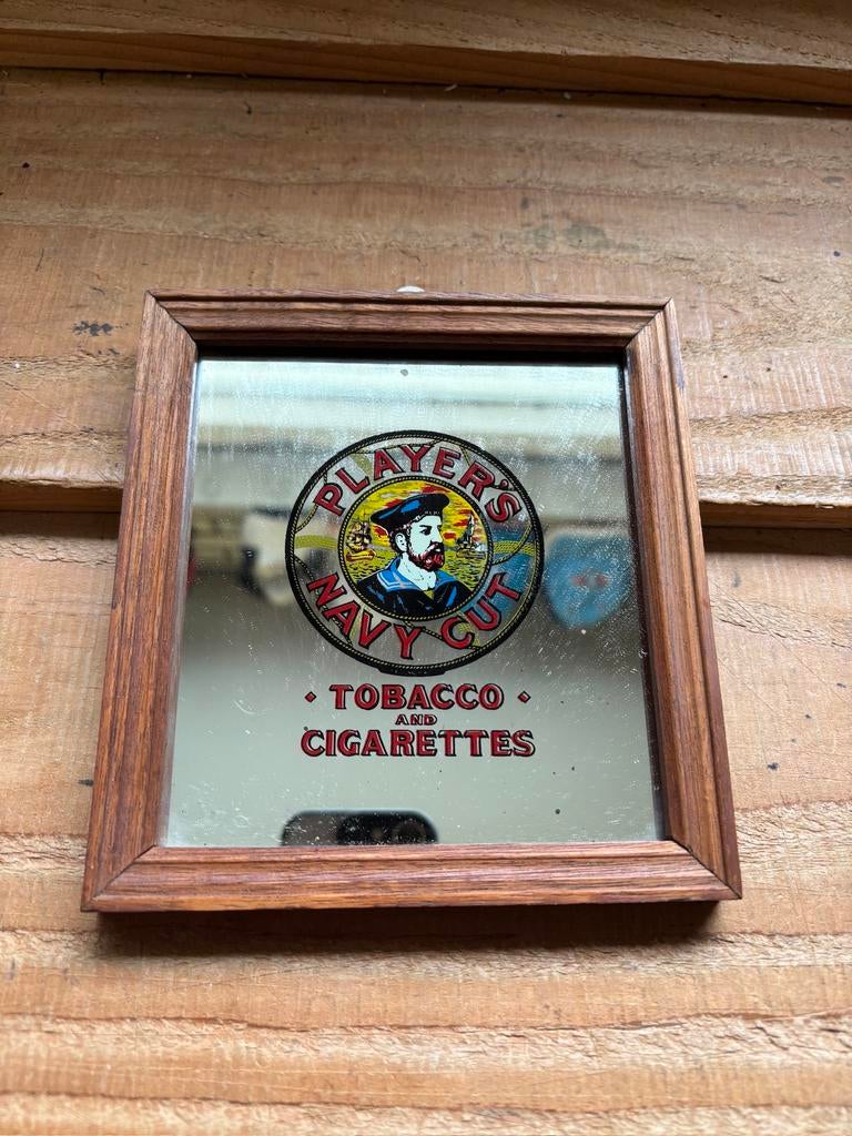 Players Navy cut spiegel, Verzamelen, Ophalen of Verzenden, Zo goed als nieuw, Sigarenbandjes