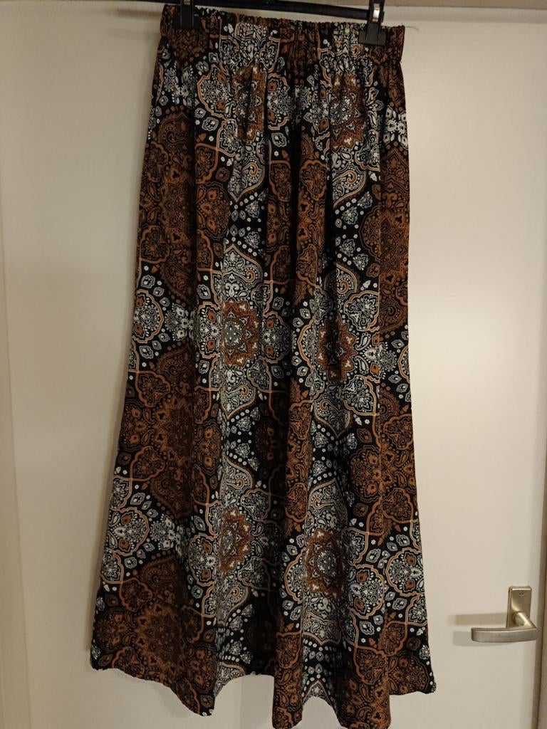 Maxi rok mt 36 zgan met print, Kleding | Dames, Rokken, Ophalen of Verzenden, Zo goed als nieuw, Maat 34 (XS) of kleiner, Onder de knie