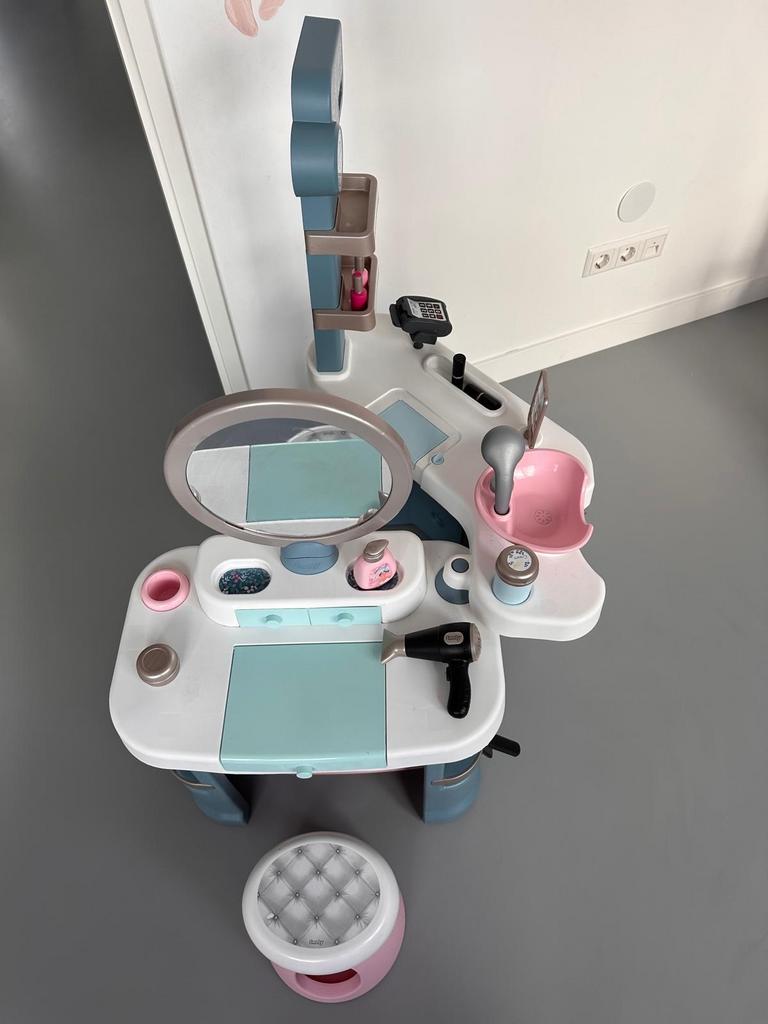 Smoby Kapper en Schoonheidssalon Speelset met Krukje, Ophalen, Zo goed als nieuw, Meisje