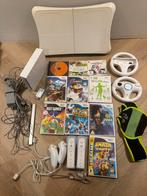Nintendo Wii met Mario Kart, balance board en 10 spellen, Gebruikt, Overige genres, Ophalen of Verzenden, 3 spelers of meer